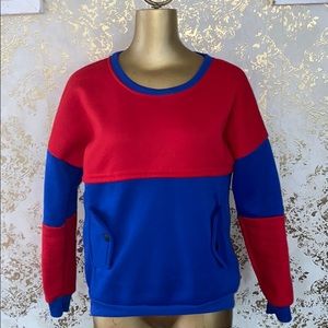 Vintage color block sweatshirt